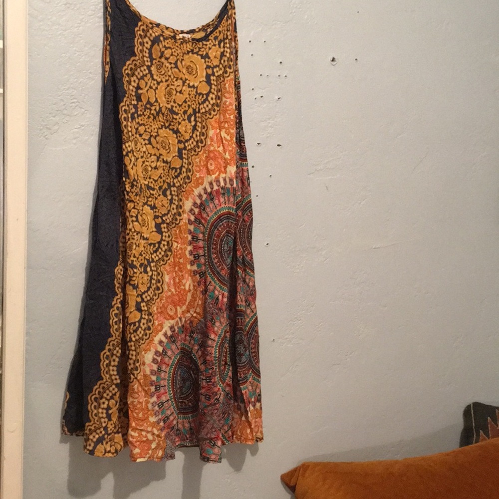 Thai linen rayon dress
